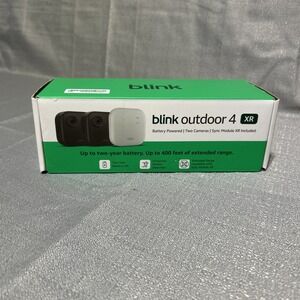 Blink Outdoor 4 XR Two Camera System w/Sync Module - New Sealed 2 year battery